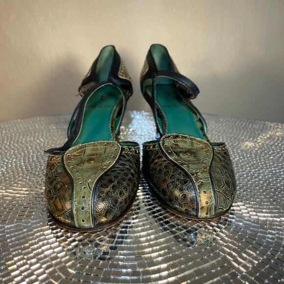 Italian kitten heel Mary Jane shoes size 37 - Picture 12 of 16